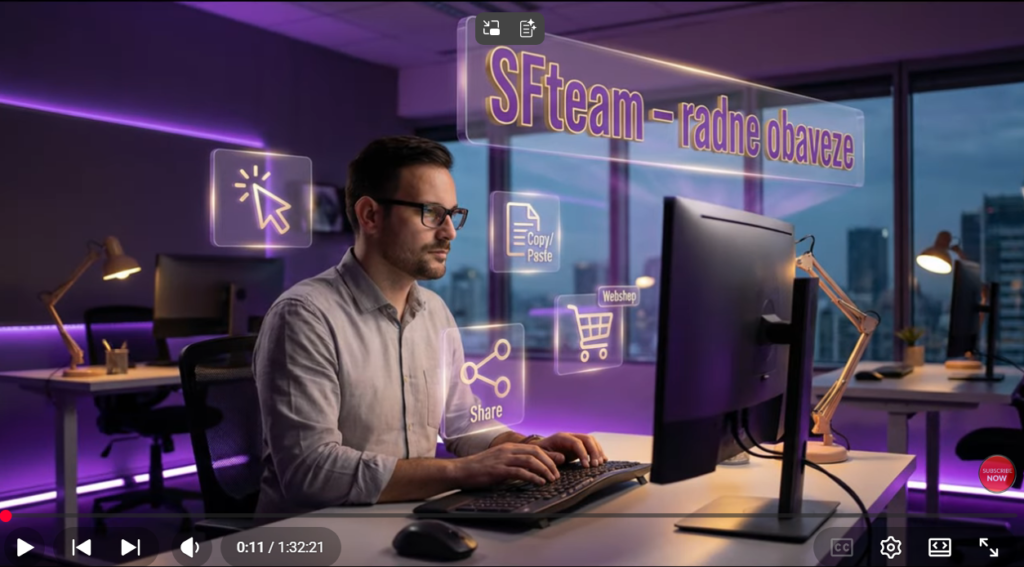 Video materijali SFT21 prikazuju radne obaveze kroz mini vodiče za novi tim i suradnike