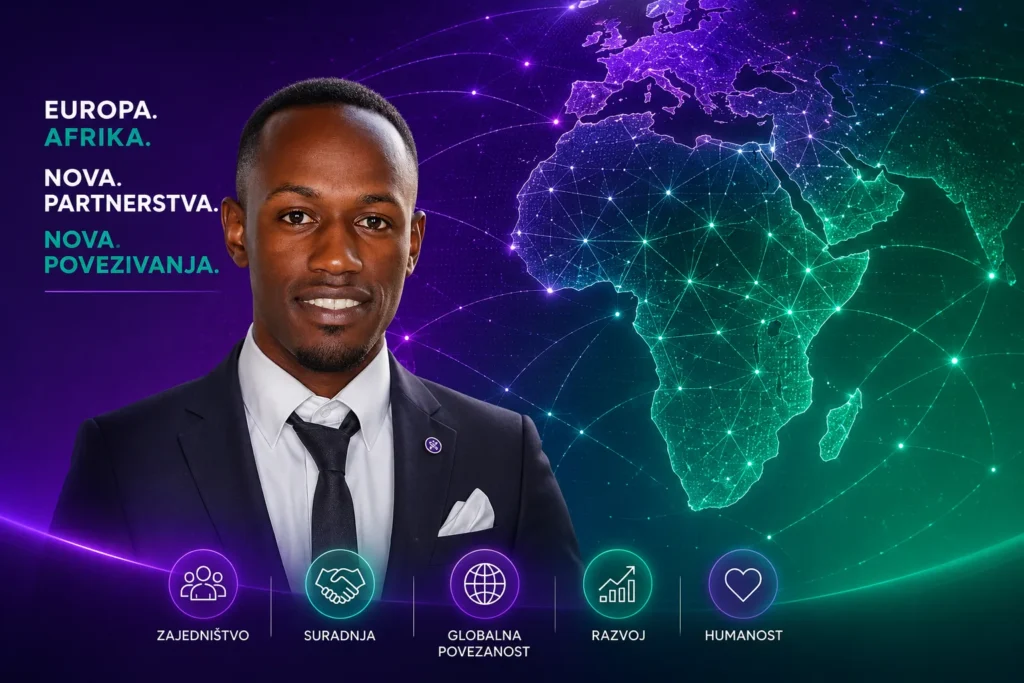 Kevin Kambarage Prince Nyerere SFT21 ambasador za Afriku uz digitalnu kartu Afrike i globalnu mrežu međunarodnih partnerstava