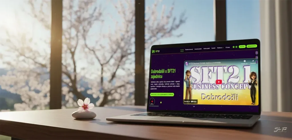 SFT21 franšiza prikazana kroz SFT21 Business Concept na digitalnoj platformi